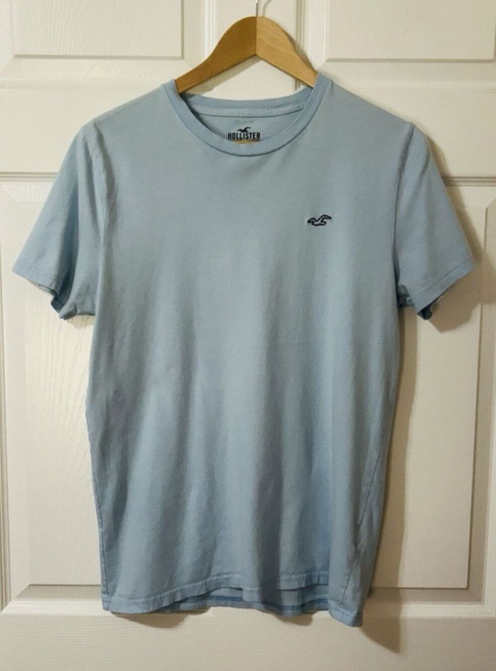 Hollister Must-Have Collection Men's Blue Logo Crew Neck T-Shirt Size M